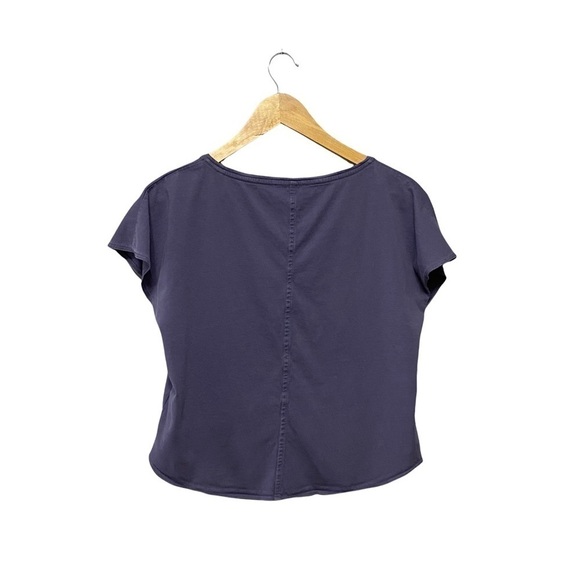 BABATON | Womens Purple Crew Neck Crop Top​​ - Picture 4 of 4